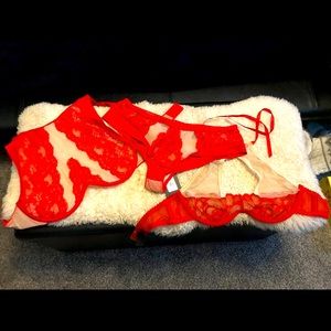 Fredricks of Hollywood three piece lingerie set